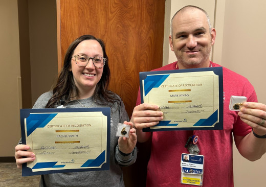 Rachel Smith and Mark Atkins, Radiology Techs