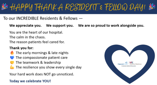 Thank a resident and fellow day