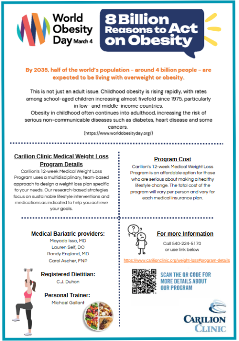 Carilion's MWL 12- Week Program 