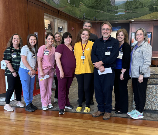 CGCH walkers led by Jamie Burton