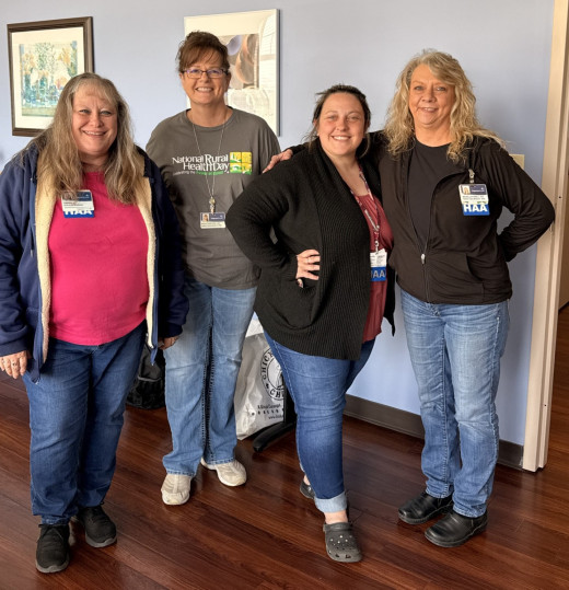 Pictured L-R: Sabrina Smith, Kathy Stafford, Hayley Wilburn, and Michelle Powell.  Not pictured: Angela Ratcliffe and Shauna Mann