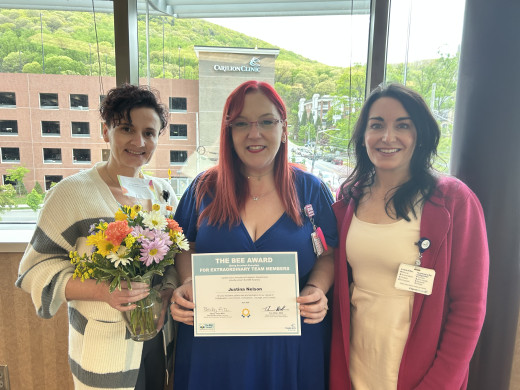 Justina and her leaders, Jamie Gheen and Diana Lemon