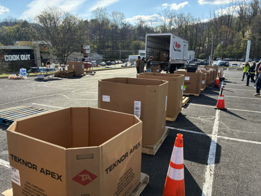 Electronics recycling event