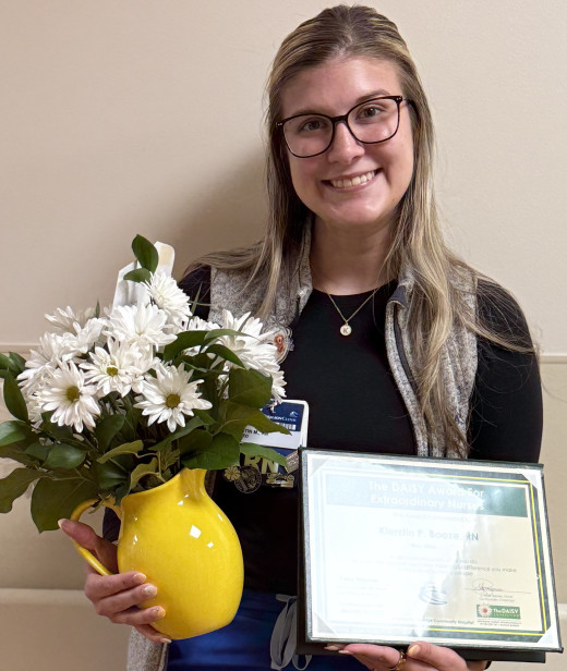 Kierstin P. Booze, RN - CRBH Emergency Room receives DAISY Award