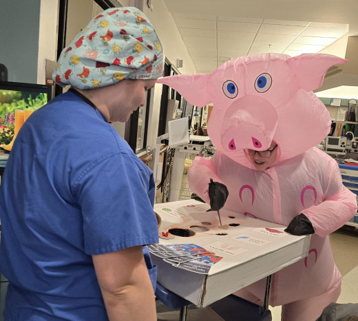 CCU Team PD Carnival Surgical Services Operation Game Rounding Nurses Week