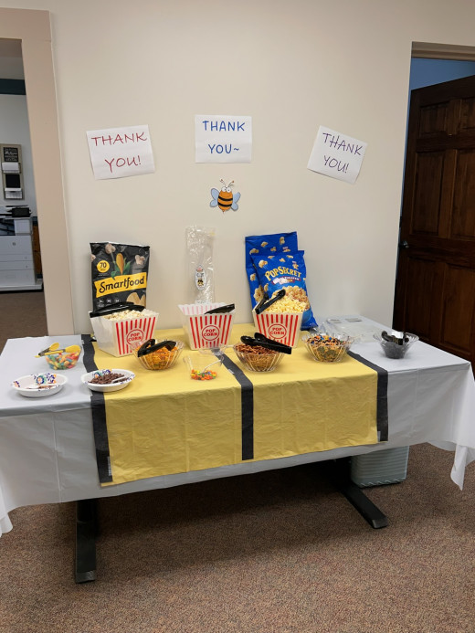 Popcorn bar at Christiansburg FP