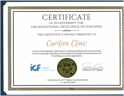 ICF VA Organization of Excellence in Coaching