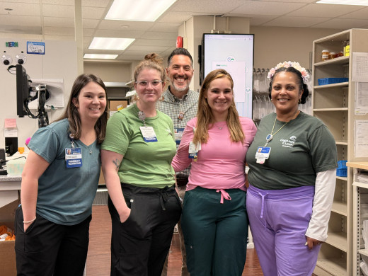 Lobby Pharmacy Team: Elizabeth, Melissa, Kayla, Sabrina and Laz