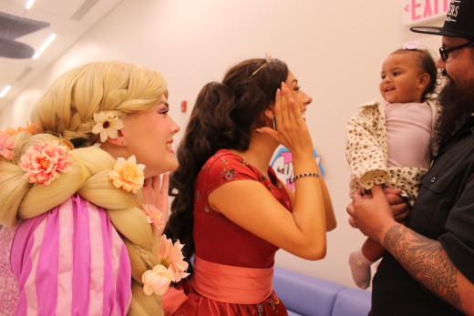 Princesses playing with a NICU Grad