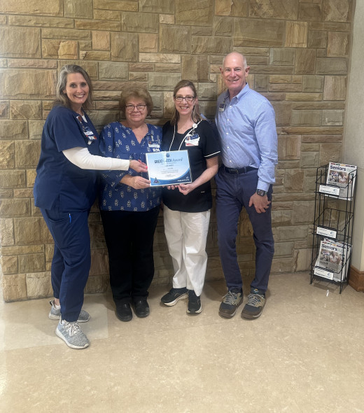 Frieda Allen, RN, Manager CRBH CVI Services, Karen Zollman, RN, CRBH Patient Safety Officer, Leigh Jenkins, RDCS, RVT,  Greg Madsen, VP