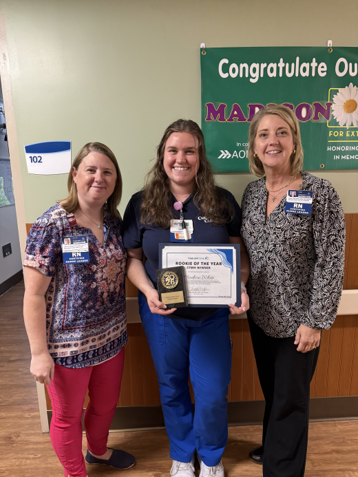 Madison White - CFMH Rookie of the Year Winner