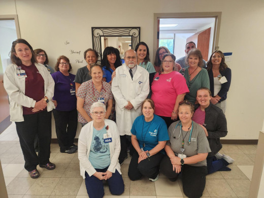 Dr. Sethna & Coworkers on his last clinic day
