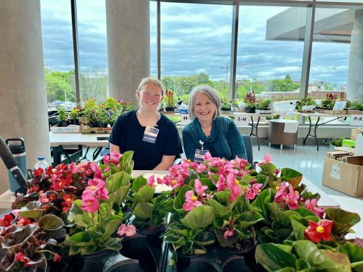Volunteers working the Plant Sale in Roanoke