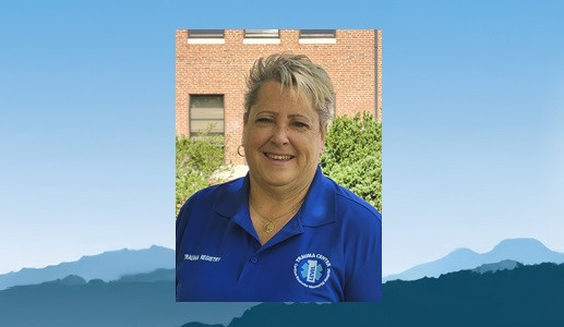 Becky Blankenship on mountain background
