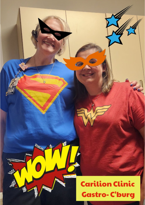 Sarah Addington & Amanda Kitchner Carilion Clinic Gastro Superhero Day