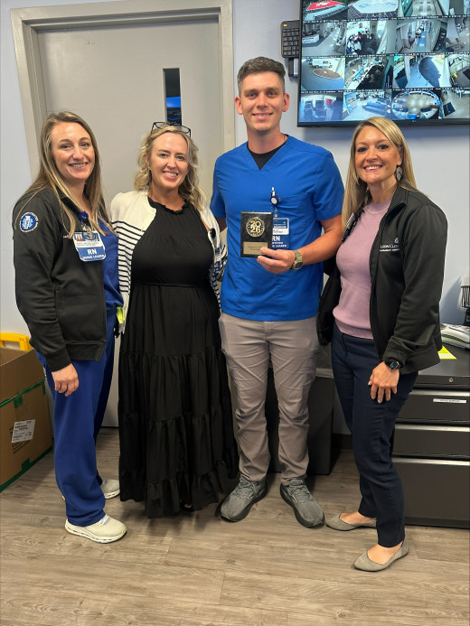 LeAnn Creasy-UD, Jessica Bean-Sandidge-Nursing Director, Mark Forbes-CTL, Ashlie Ikenberry-Senior Director 