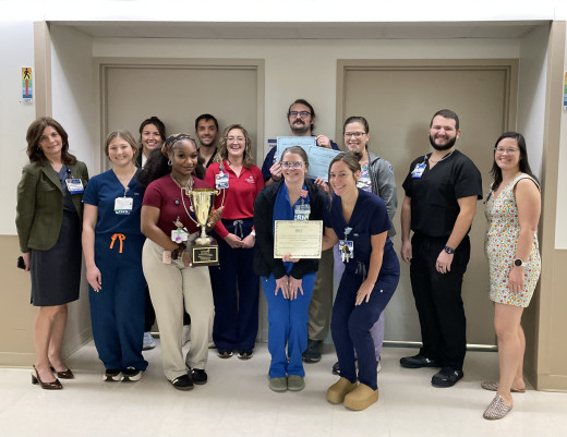Dr. Kraemer, Dr. Faulks, and members of the 8 MTN ICU Team
