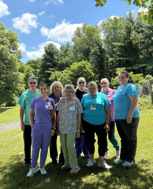 CTCH EVS Team, pictured left to right:  Danny Kennedy, Director, Bridgett Ratliff, Supervisor, Wanda Miller, Ruth Endicott, Stephanie Fields, Melissa Rasnake, Sabrina Sexton, and Tabitha Brown