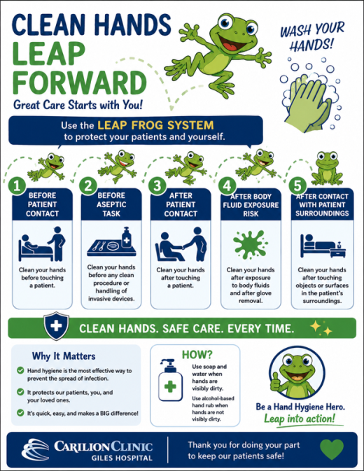 Clean Hands Leap Forward!