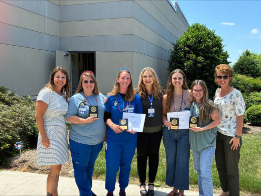 Nursing Leadership recognizing Carilion Giles superlative award winners