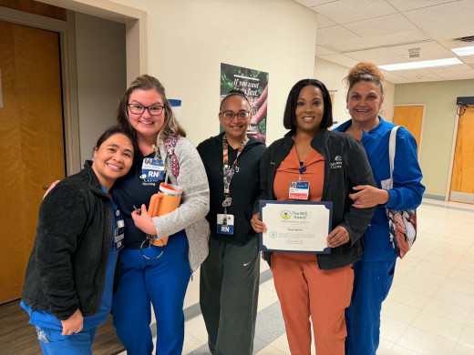 CTCH Night Shift Team Members- Jeannie Bowles, Brooke Comer, Samantha Velena, Tara Harris and Angie Snell 