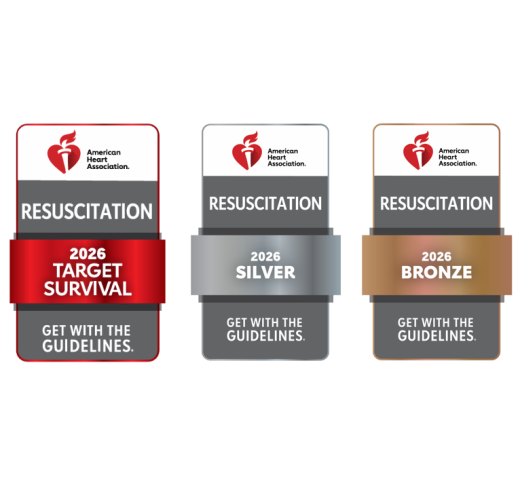 The American Heart Association presents the Get With The Guidelines® awards for proven dedication to best practices, life-saving care