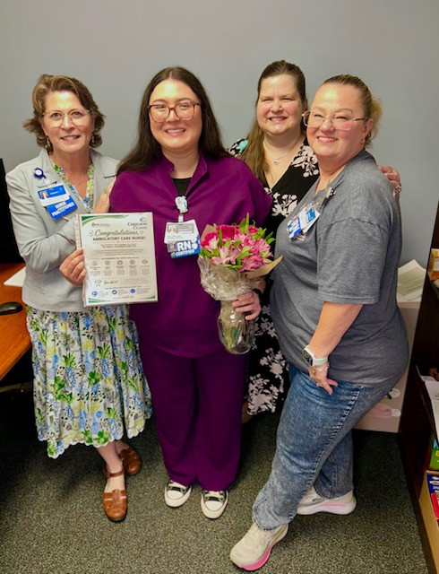 Hali Pino BSN, RN, AMB-BC with ambulatory nurse leaders