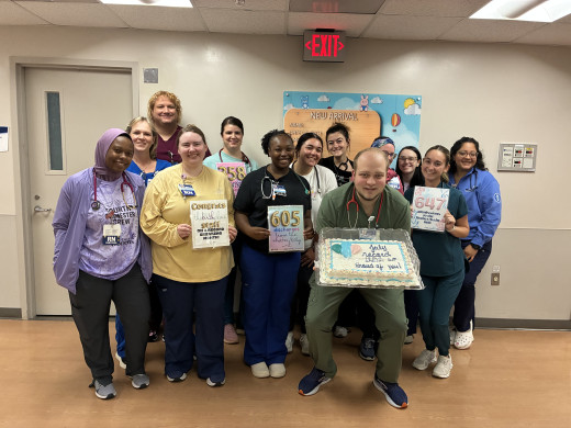 Group photo of Mother Baby staff 