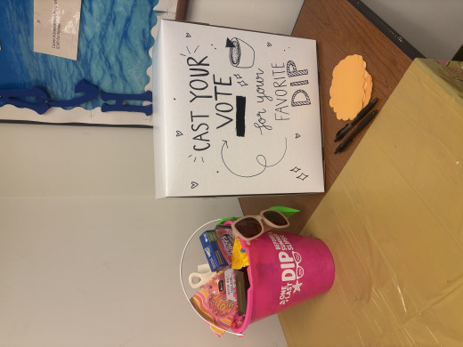 Our prize and voting box