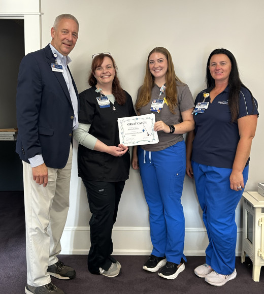 L-R: Carl Cline, Kristin Brandenberger, Kaitlin Belcher and Stephanie Hodges