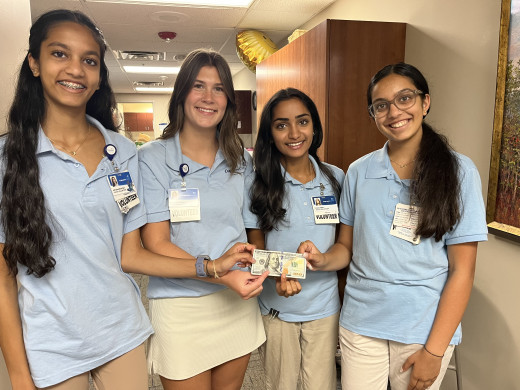 Hospitality Cart volunteers get a $100 donation for youth scholarships!