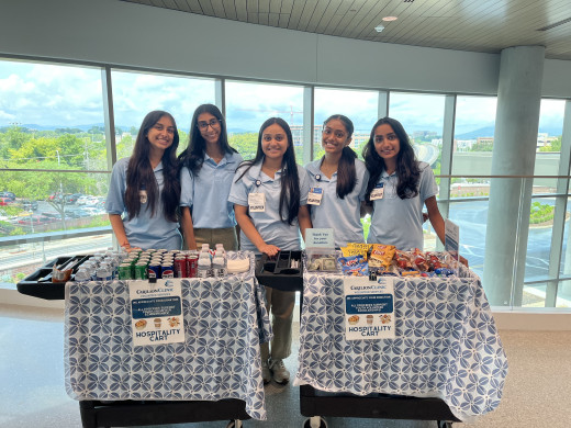 Hospitality Cart Youth Volunteers