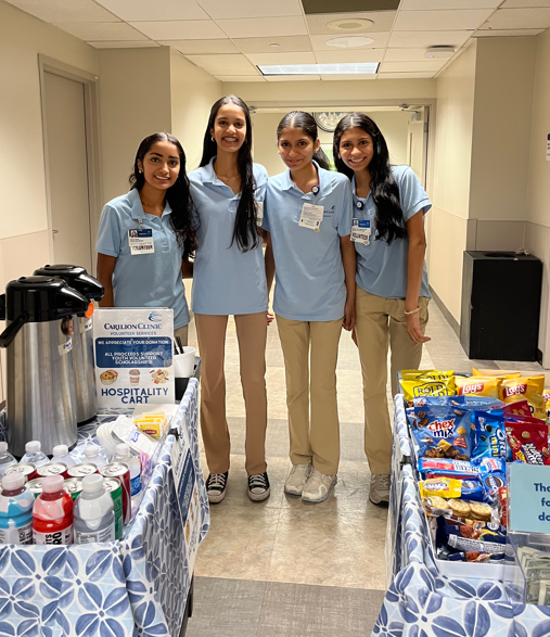 Hospitality Cart Youth Volunteers