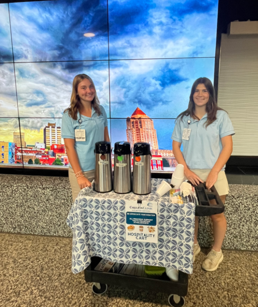 Hospitality Cart Youth Volunteers