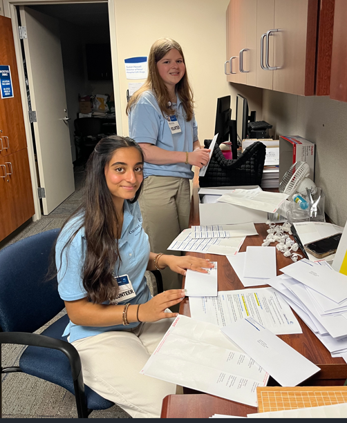 Youth Volunteers Assist in GVS Admin