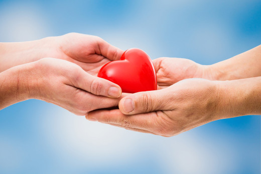 hands with heart