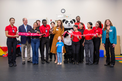 Ribbon cutting at the Panda Cares Center of Hope