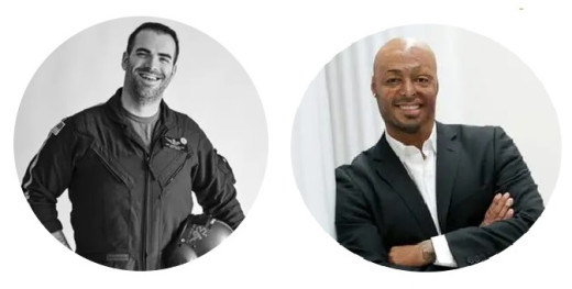 James Boomhower (left) and J.R. Martinez (right)